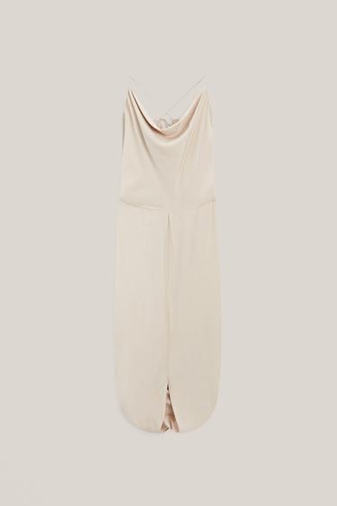 Zara 100% silk slip dress - LIMITED EDITION - Ash