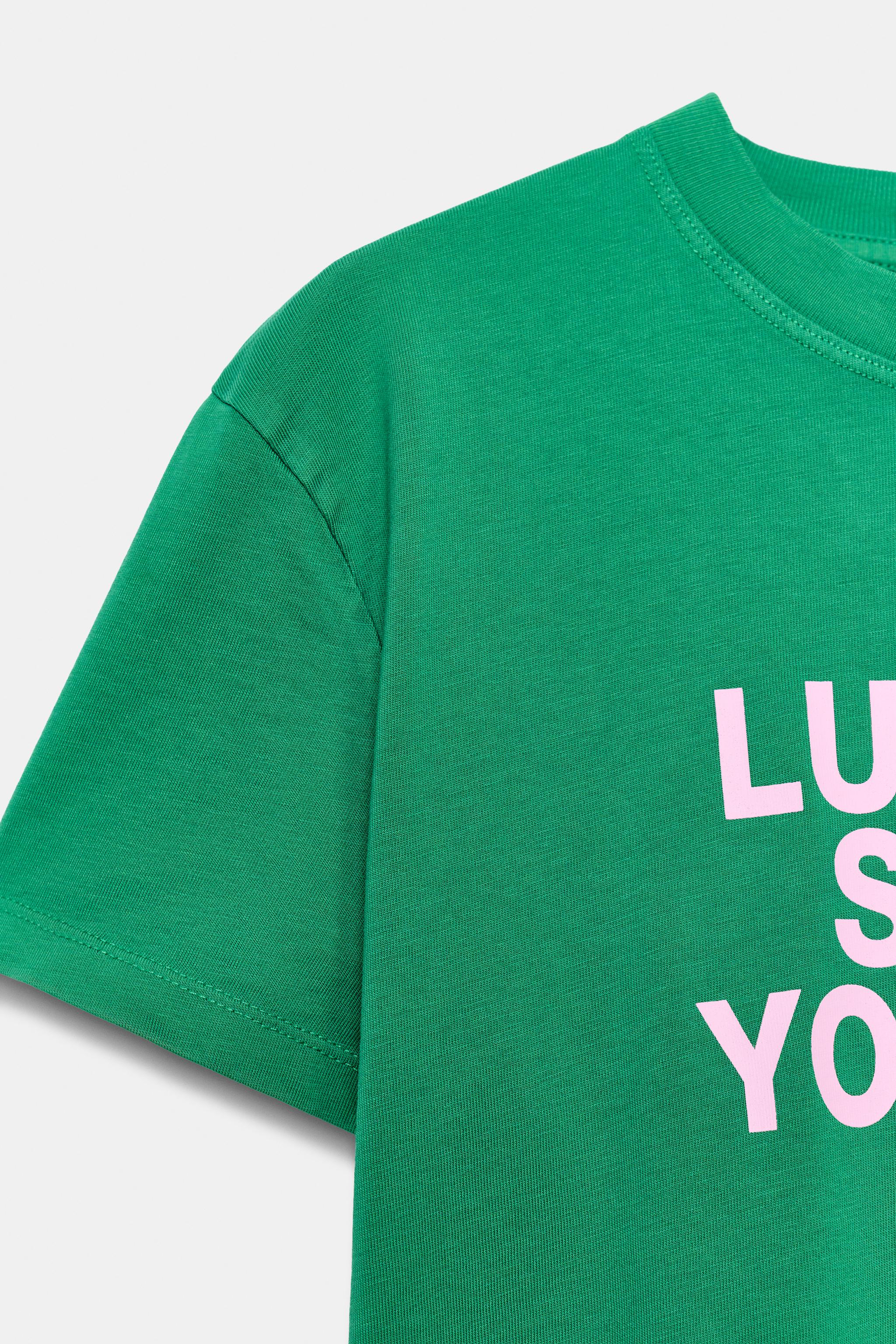 Zara YIKAMA EFEKTLİ YAZILI T-SHIRT görsel 7