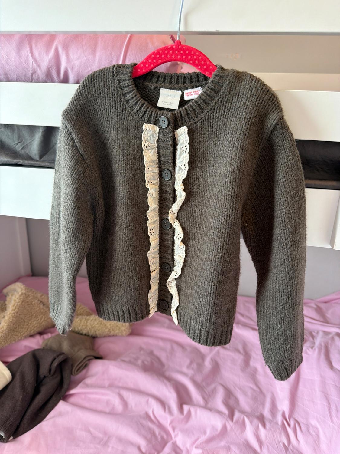 LACE KNIT CARDIGAN - Image 4
