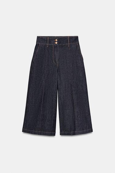 Z1975 LONG DENIM BERMUDA SHORTS - Blue by Zara