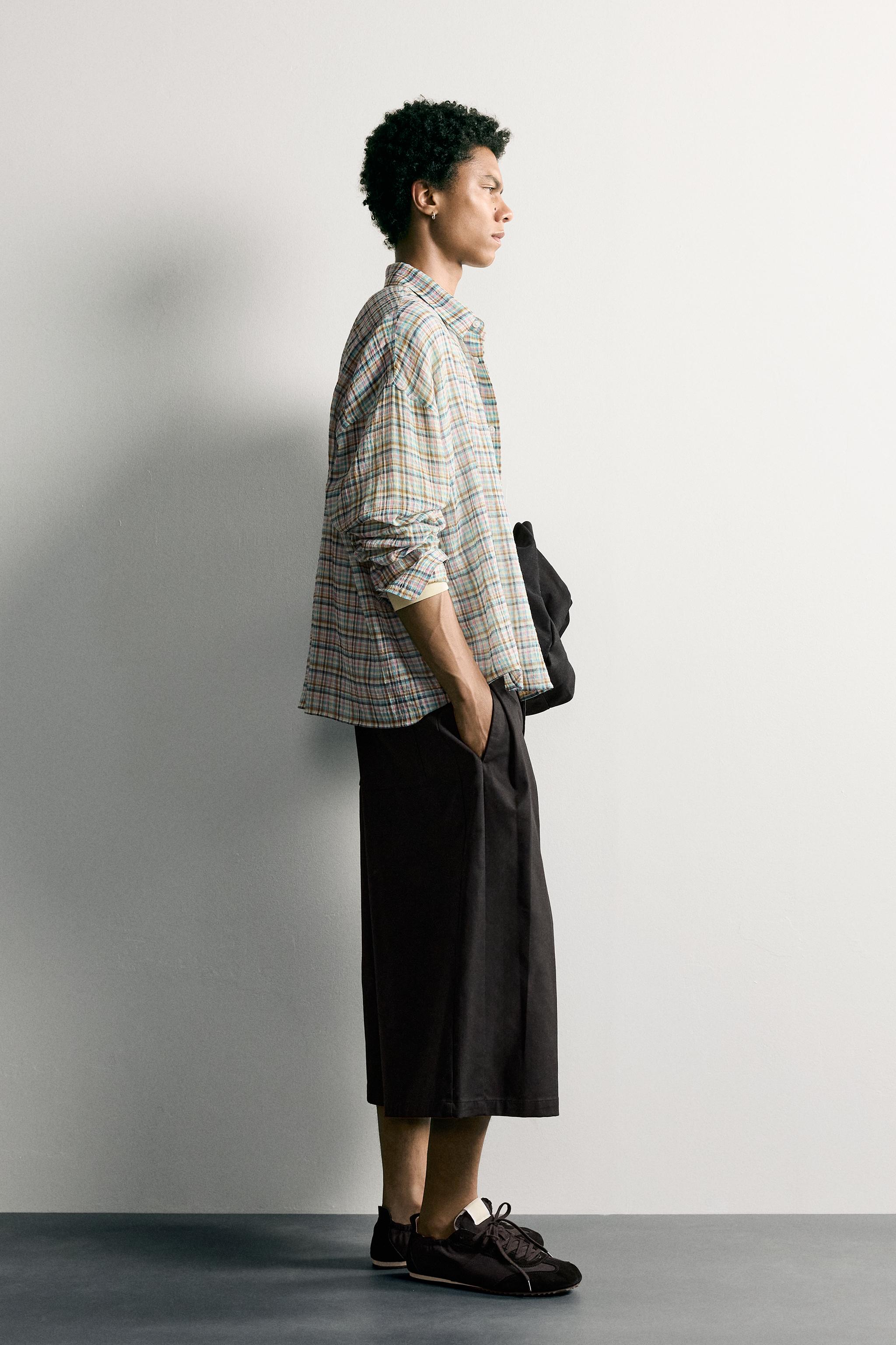 PLAID RELAXED FIT SHIRT