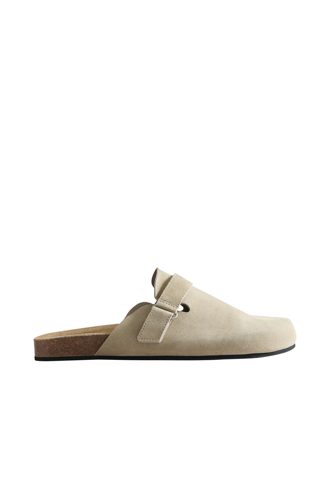 LEATHER STRAP CLOGS