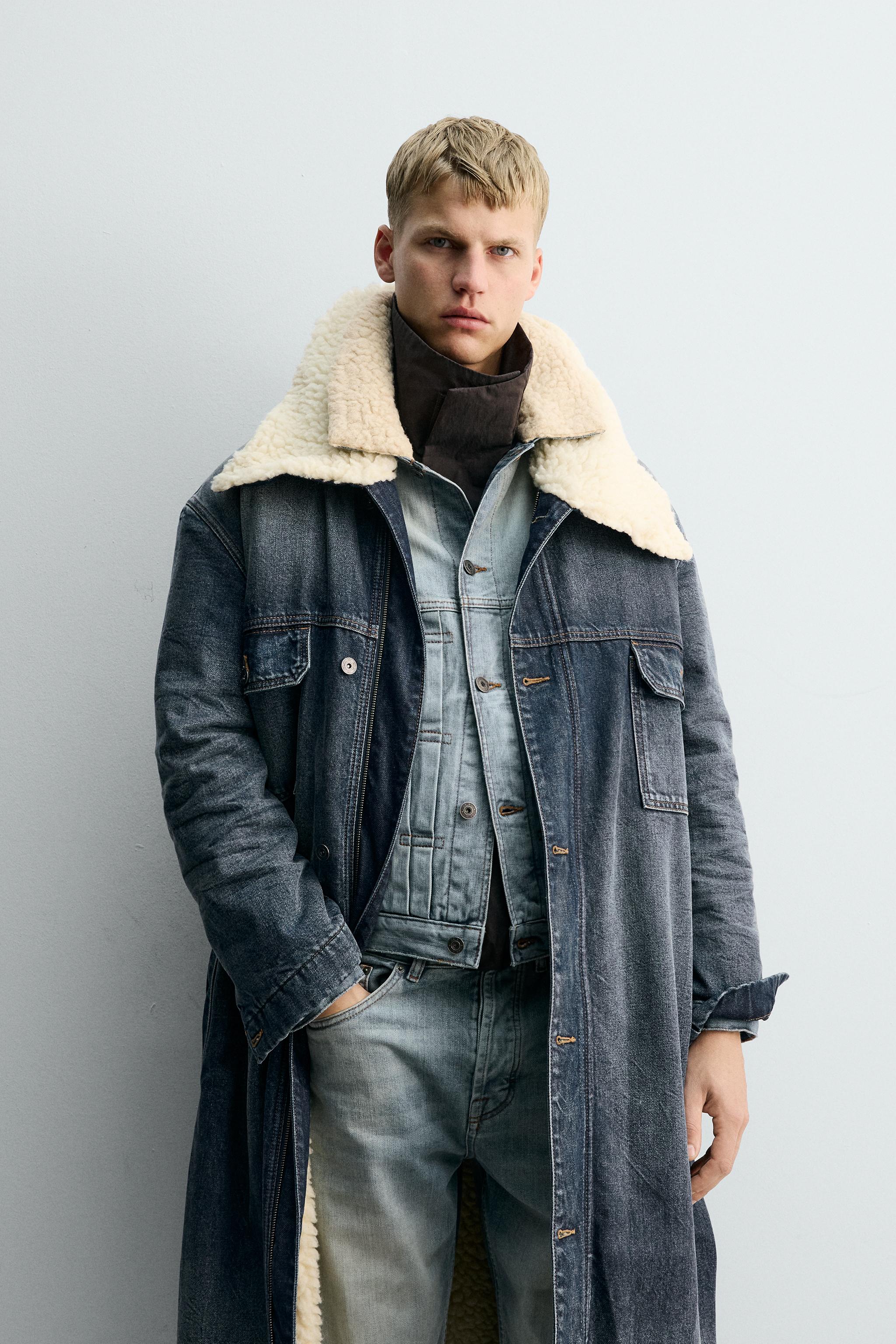 CONTRASTING DENIM COAT X SR_A