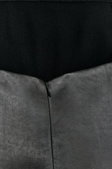 ZW COLLECTION ASYMMETRIC SATIN DRESS - Dark grey by Zara - Image 3