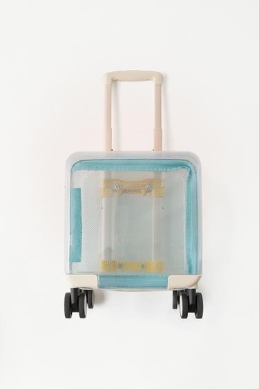 TRANSPARENT TRAVEL SUITCASE - Ecru White by Zara