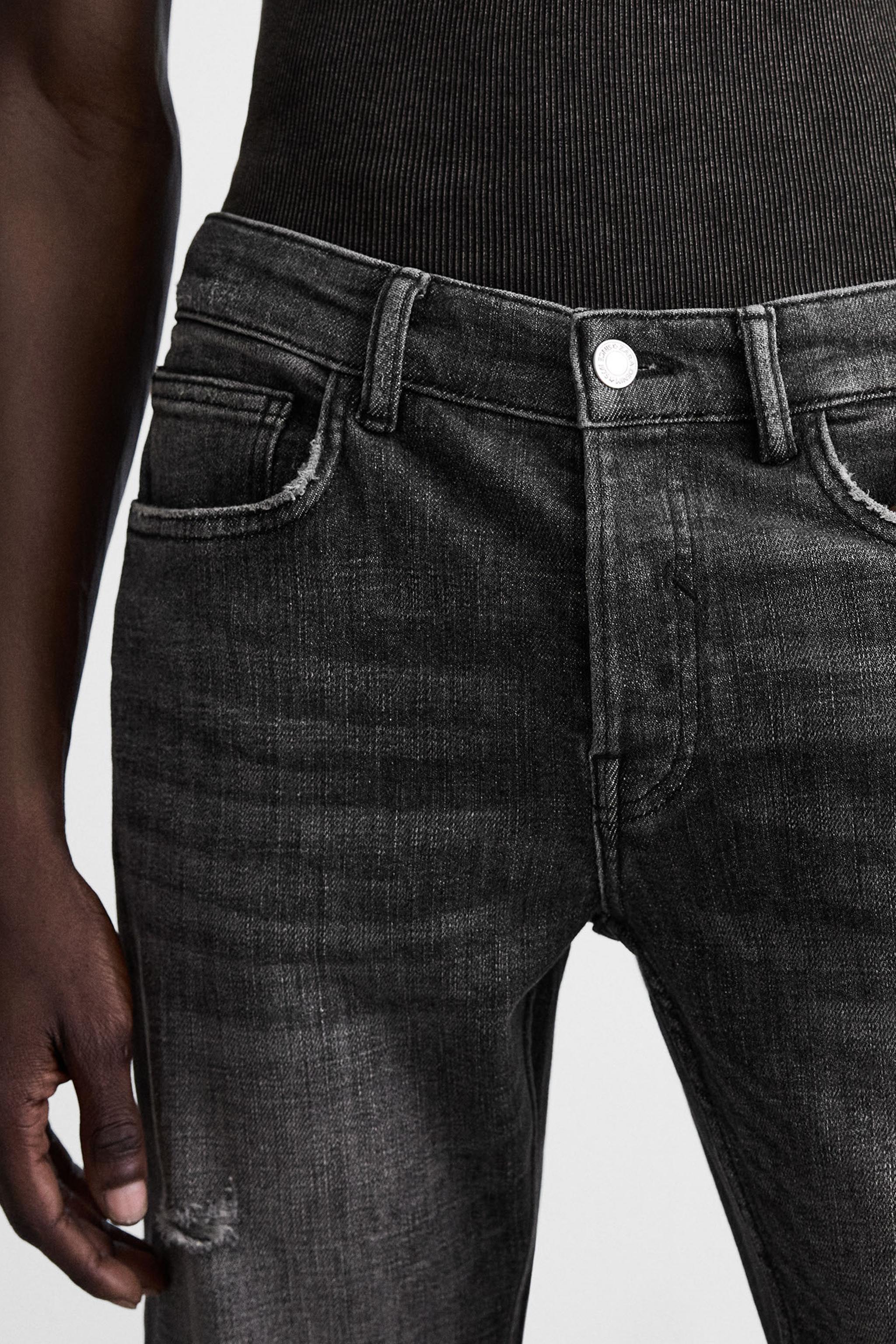 【ZARA Men's2024AW新作】人気バギーフィットデニム [4グレー] ZARA Men's2024AW新作】人気バギーフィットデニム [4グレー
