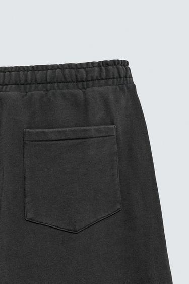 PANTALON DE JOGGING BALLON FIT DÉLAVÉ - Anthracite foncé de Zara - Image 8