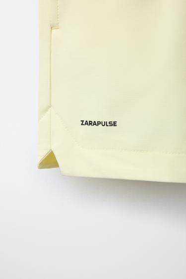 LOGO TECHNICAL BERMUDA SHORTS - Yellow by Zara - Image 3