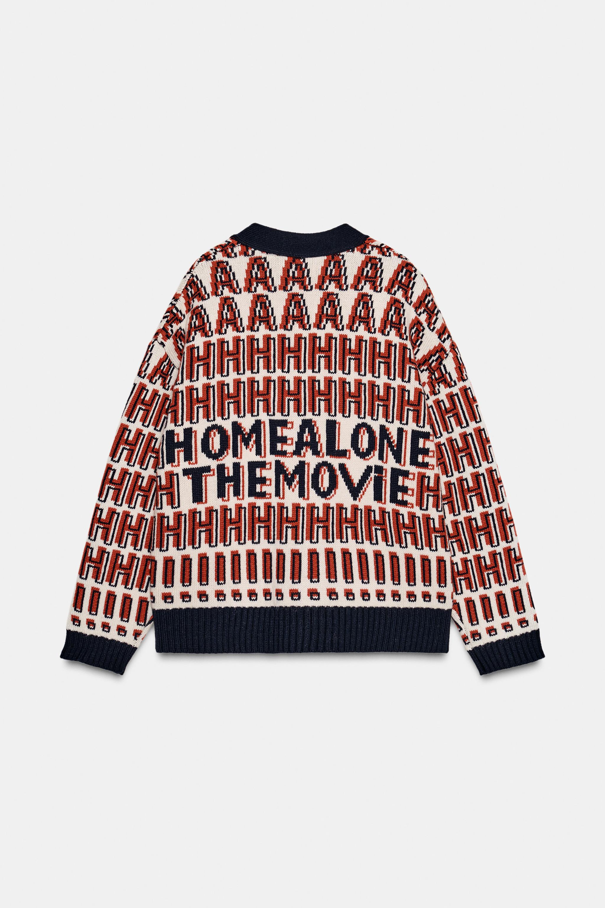 ZARA ホームアローン　ニット　M ザラ　 ALONE ZARA ホームアローン ニットジャージーセーター HOME ALONE 限定 (ZARA