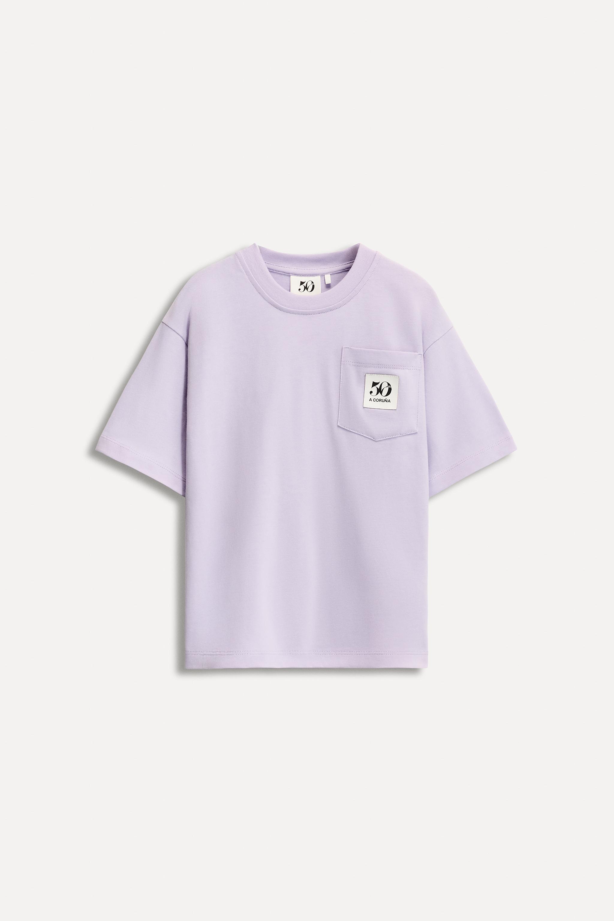 6- YEARS/ 50TH ANNIVERSARY LABEL POCKET T-SHIRT