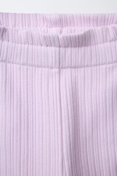 FLARE TROUSERS WITH SIDE STRIPE AND TIE - Mauve by Zara - Image 2