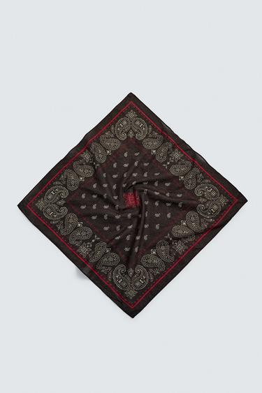 BANDANA ESTAMPADO PAISLEY AARON LEVINE X ZARA - Marrón de Zara