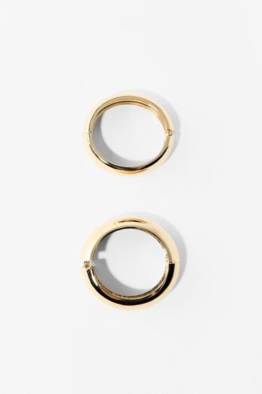 PACK OF 2 RAISED BRACELETS - Golden by Zara