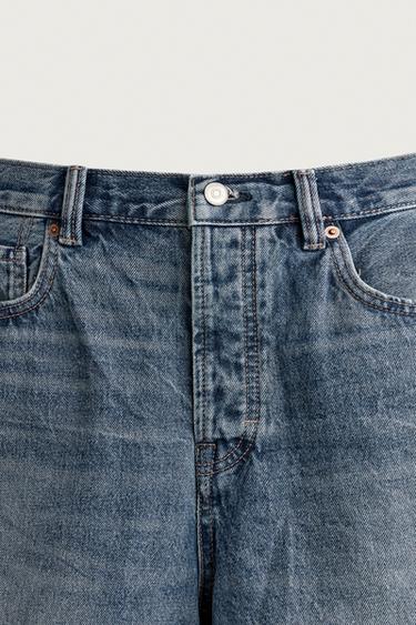 BERMUDA EN JEAN STRAIGHT FIT - Bleu de Zara - Image 8