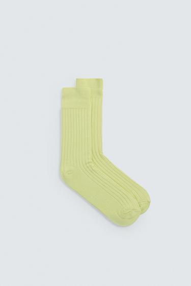 RIBBED SOCKS - Apple green by Zara - Image 0