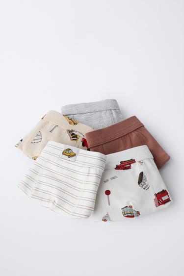 3-6 YEARS/ FIVE-PACK OF CAR PRINT BOXERS - Multicoloured by Zara - Image 5