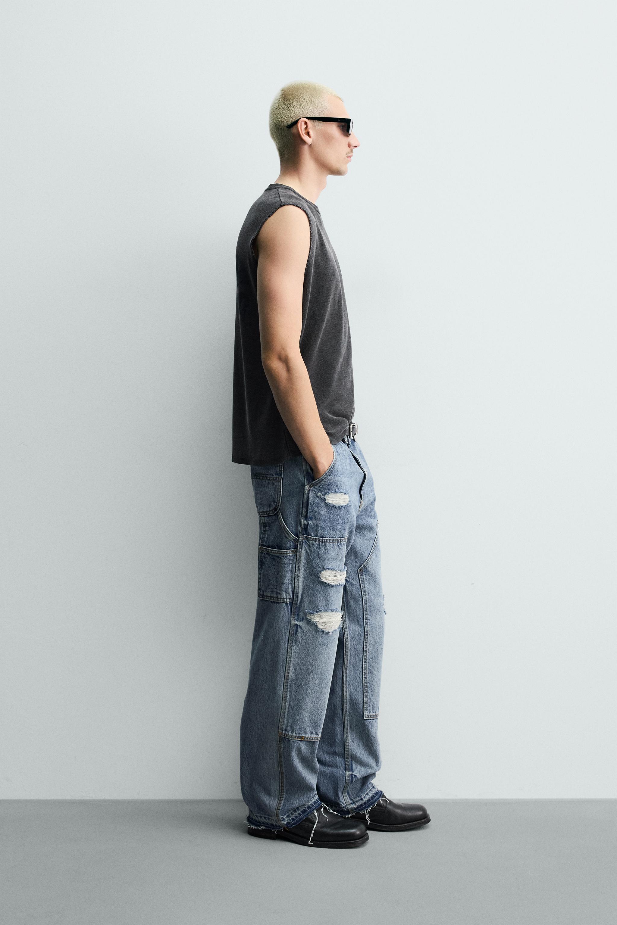 WASHED PRINT KNIT TANK TOP