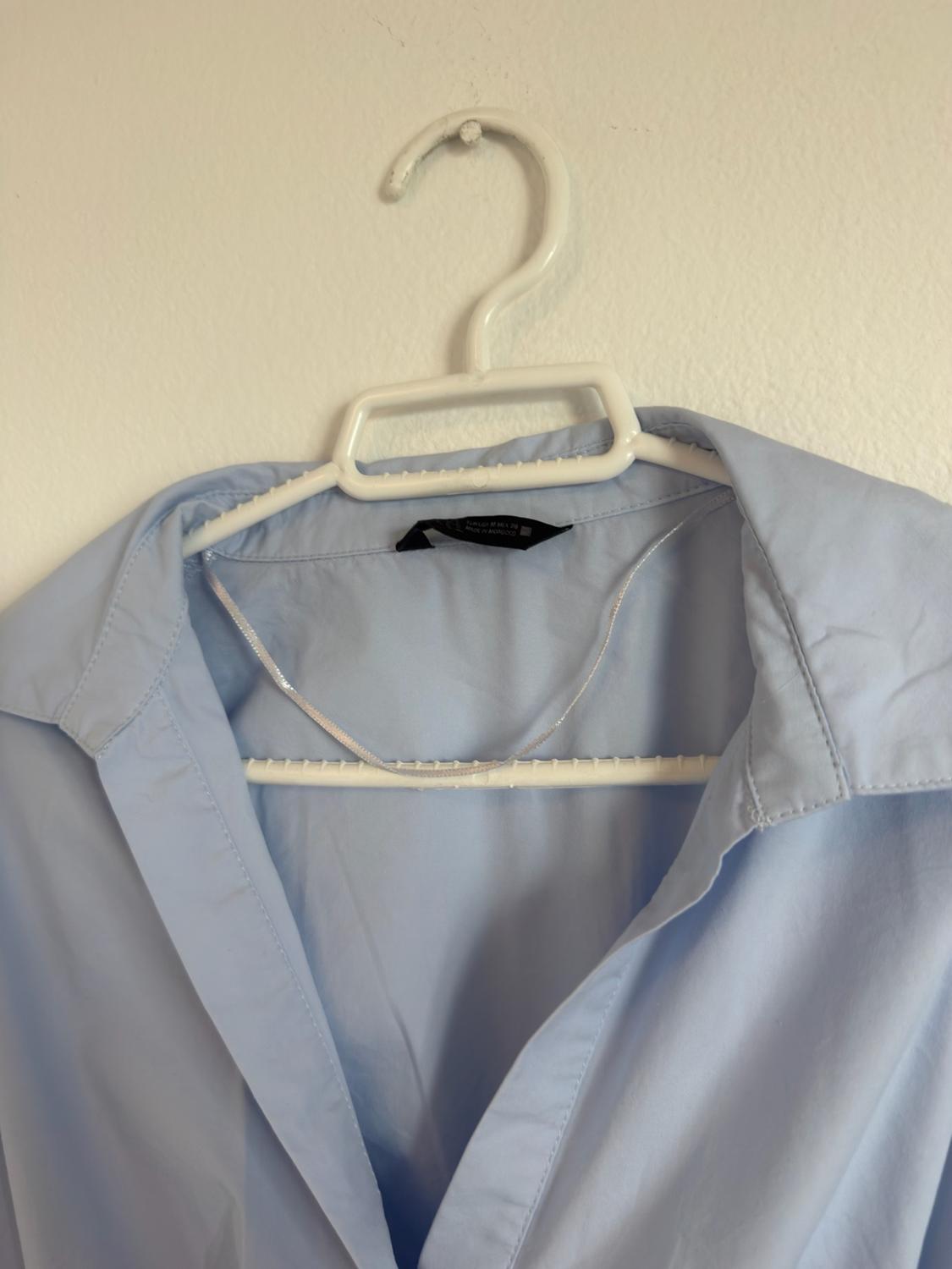 POPLIN SHIRT WITH PLEATS - Image 3