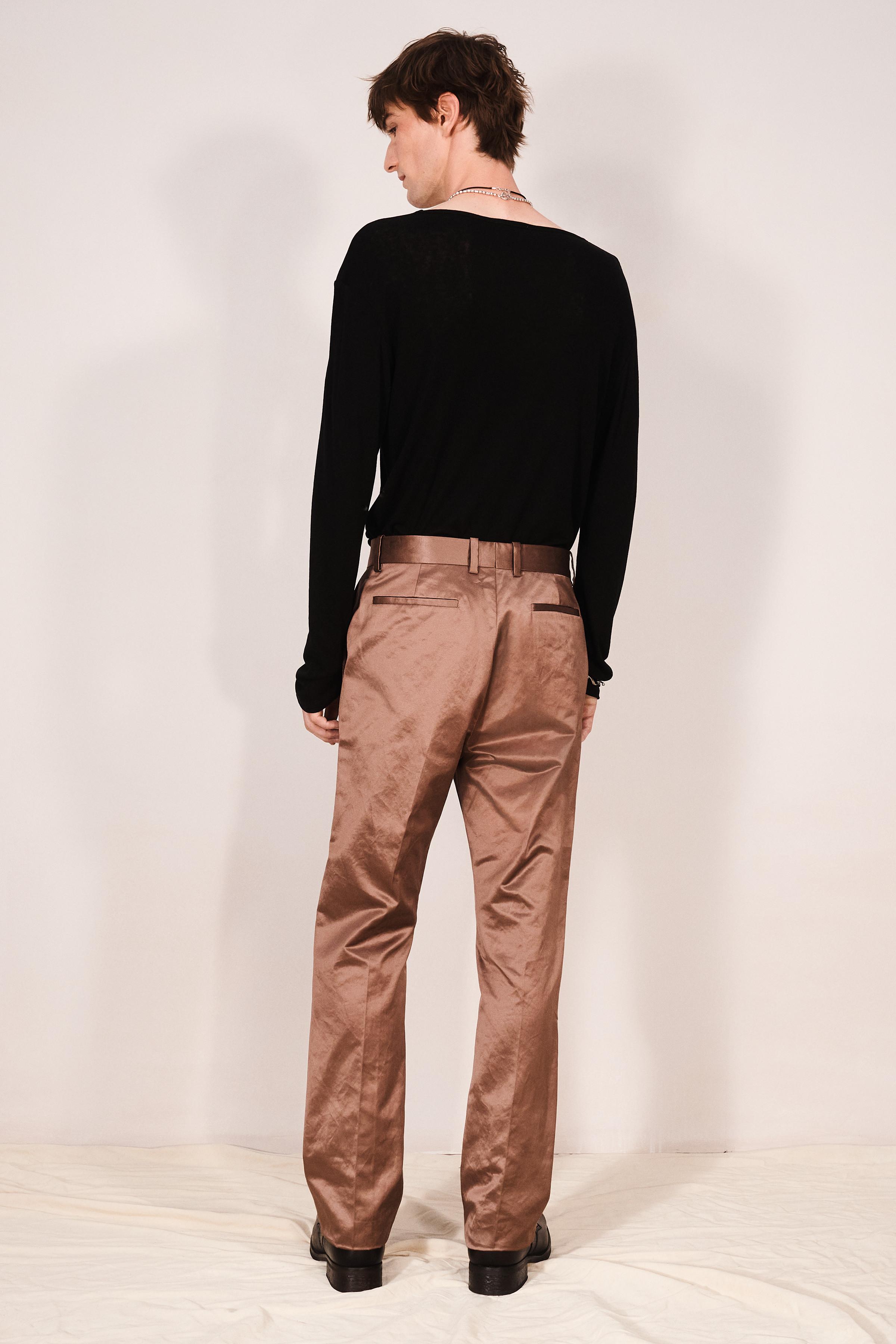 PANTALON SATINÉ STRAIGHT FIT