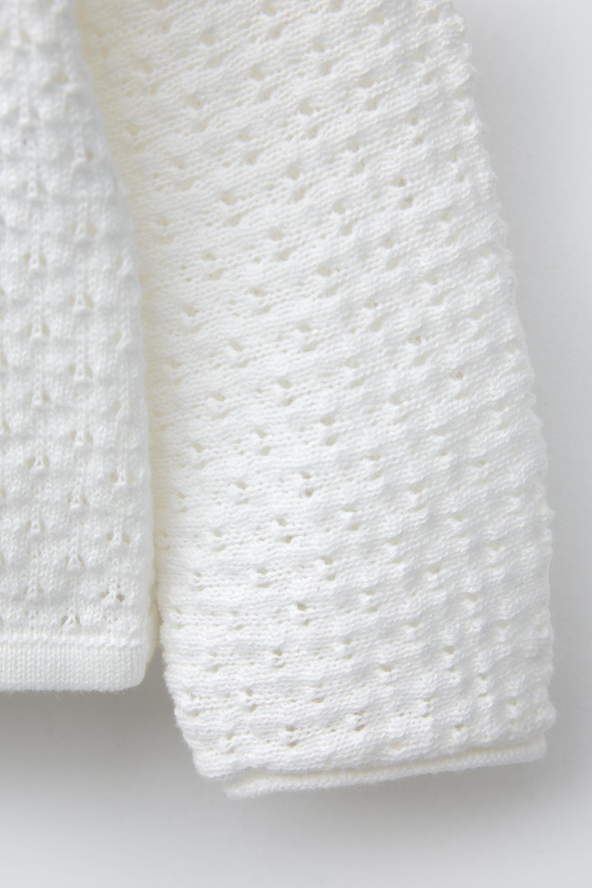 OPEN KNIT SWEATER - White | ZARA United States