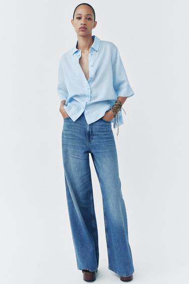HEMD MIT RAMIE ZW COLLECTION - Hellblau von Zara - Bild 0