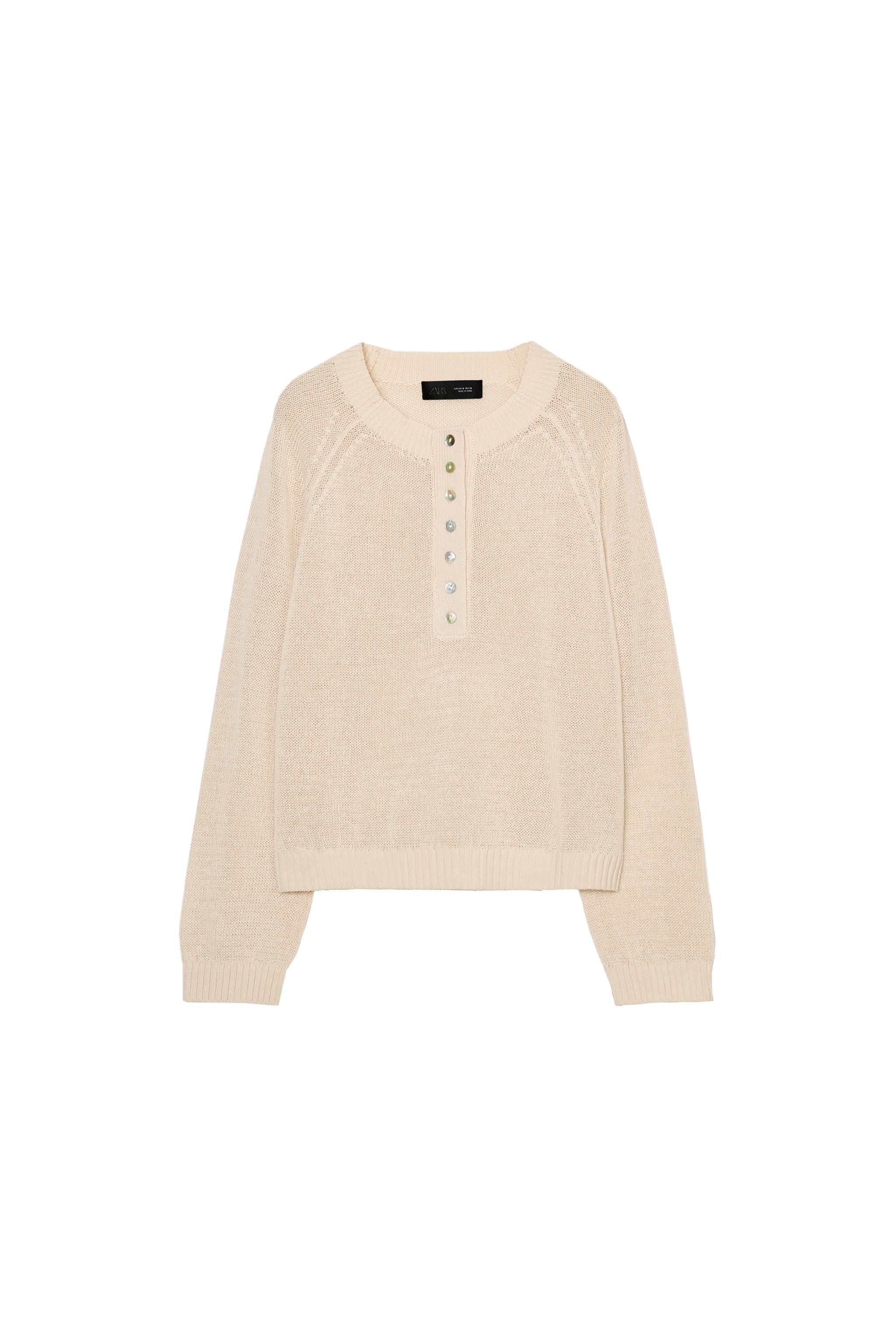zara — MAGLIA IN MAGLIA CON BOTTONI