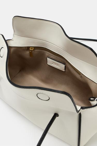 RECTANGULAR SHOULDER BAG - white by Zara - Image 4