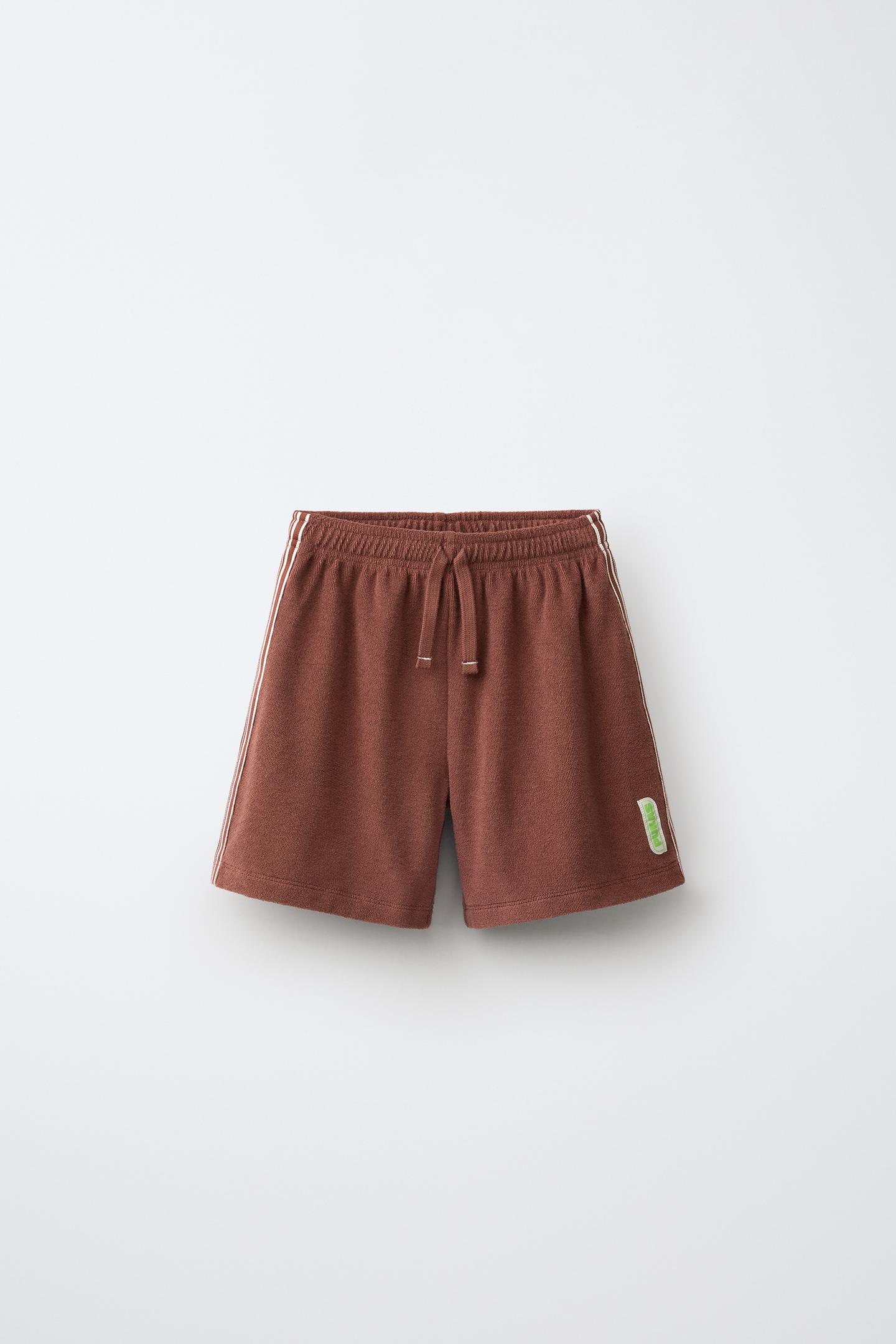 Детские шорты Zara Pukas Surf Terrycloth, цвет: Коричневый