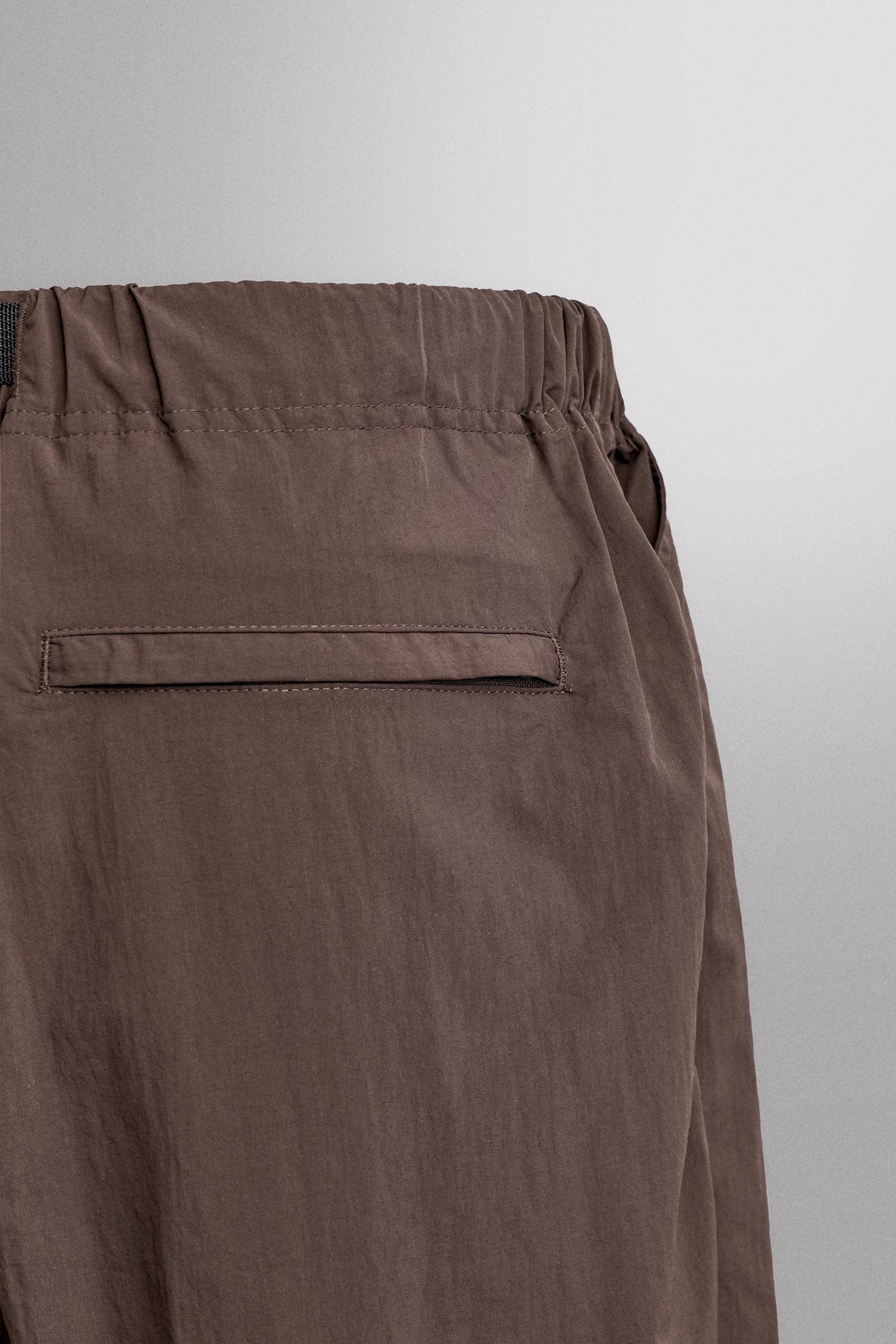 Мужские шорты Zara Technical Belted, цвет: Коричневый — фото 10
