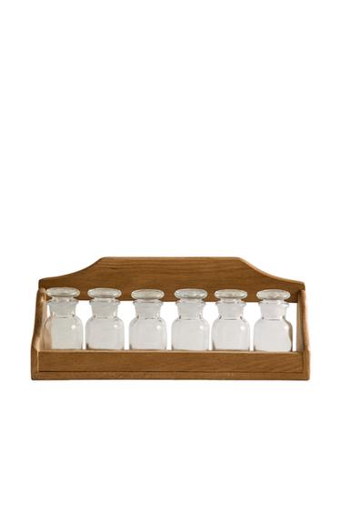 ÉPICE EN BOIS POTS EN VERRE - Marron clair de Zara