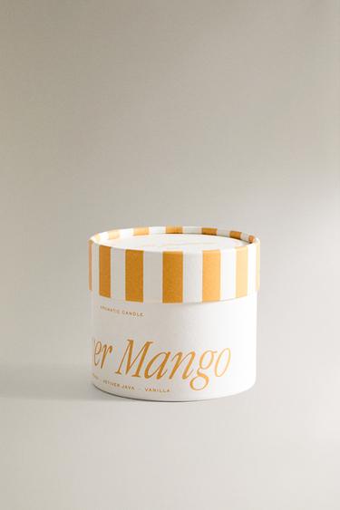 (150 G) VETIVER MANGO SCENTED CANDLE - Orange by Zara - Image 4