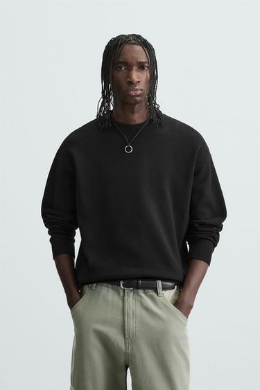 JERSEY ESTRUCTURA SOFT - Negro de Zara