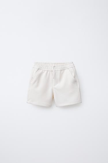 COMFORT BERMUDA SHORTS - Ecru by Zara