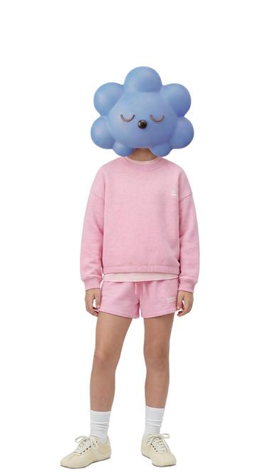 SLOGAN SWEATSHIRT AND BERMUDA SHORTS SET - Pink marl by Zara