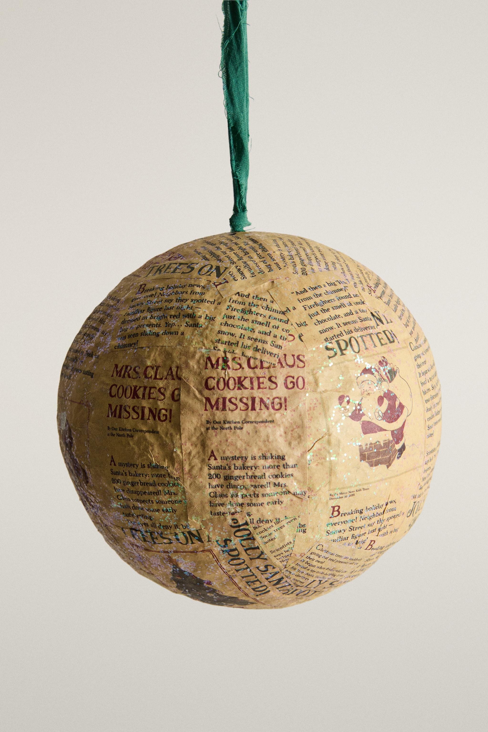 Newspaper Paper Christmas Tree Decoration