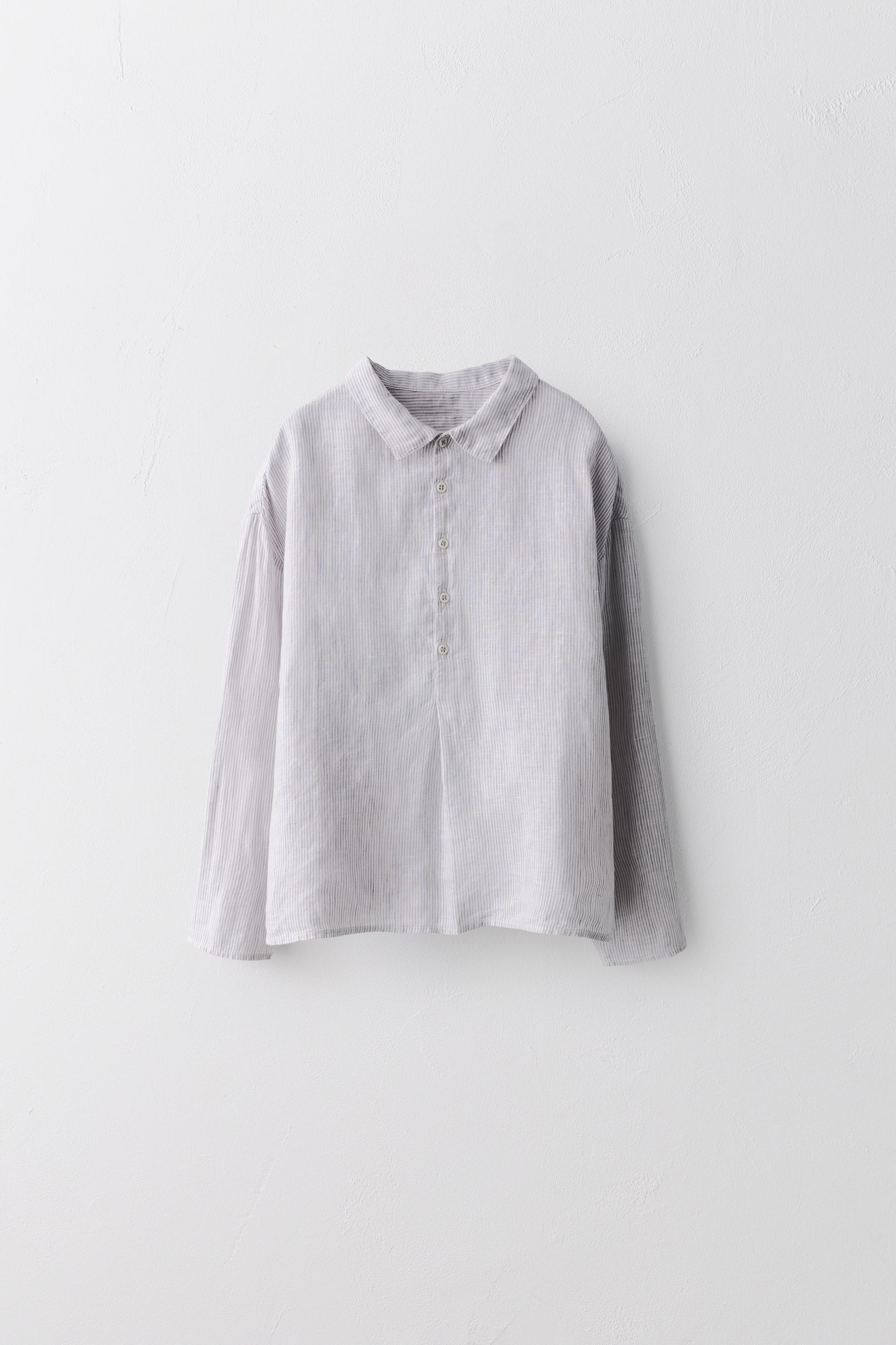 2-5歳/ LIMITED EDITION ストライプリネンシャツ - ストライプ | ZARA 