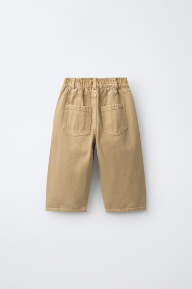 BAGGY TWILL PANTS — Sand 2