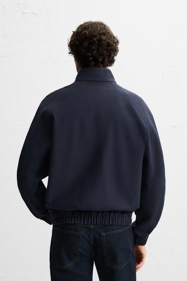 BLOUSON STRUCTURÉ - Bleu marine de Zara - Image 2