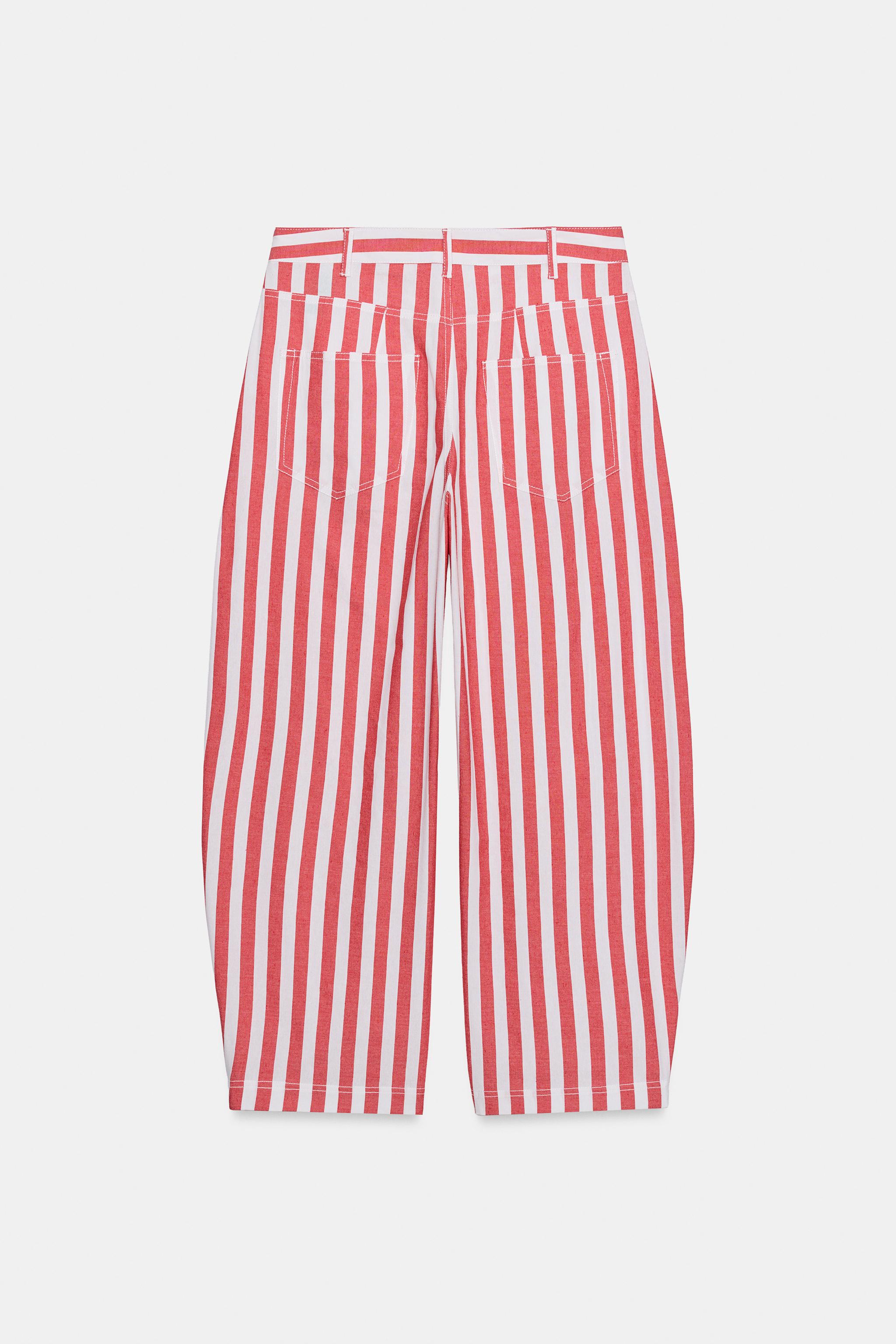 ZW COLLECTION STRIPED TAPERED JEANS