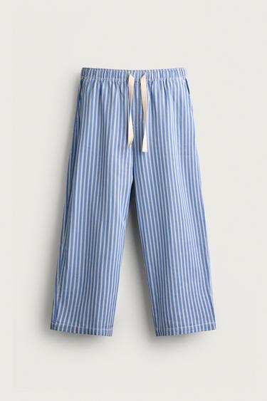 BAGGY FIT ПАНТАЛОНИ НА РИГИ - Пруги од Zara