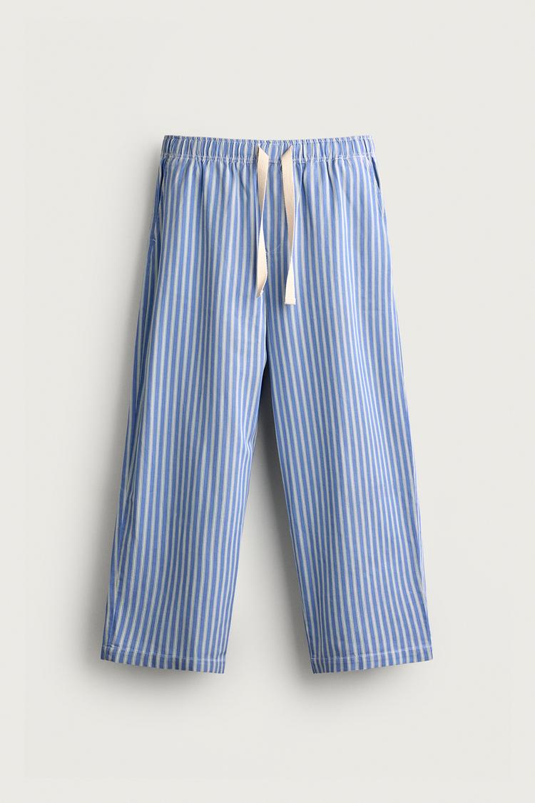 Pantalon baggy fit rayas