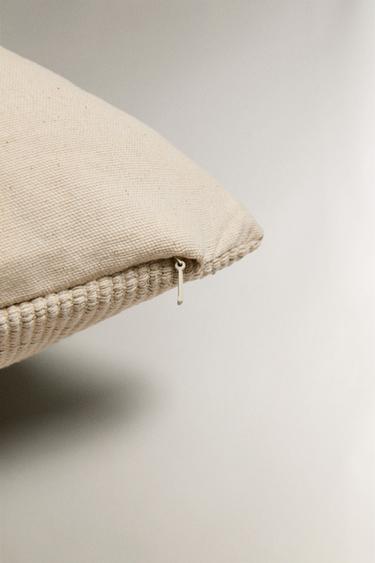 DOUBLE LINE CUSHION COVER - Brick by Zara - Image 3
