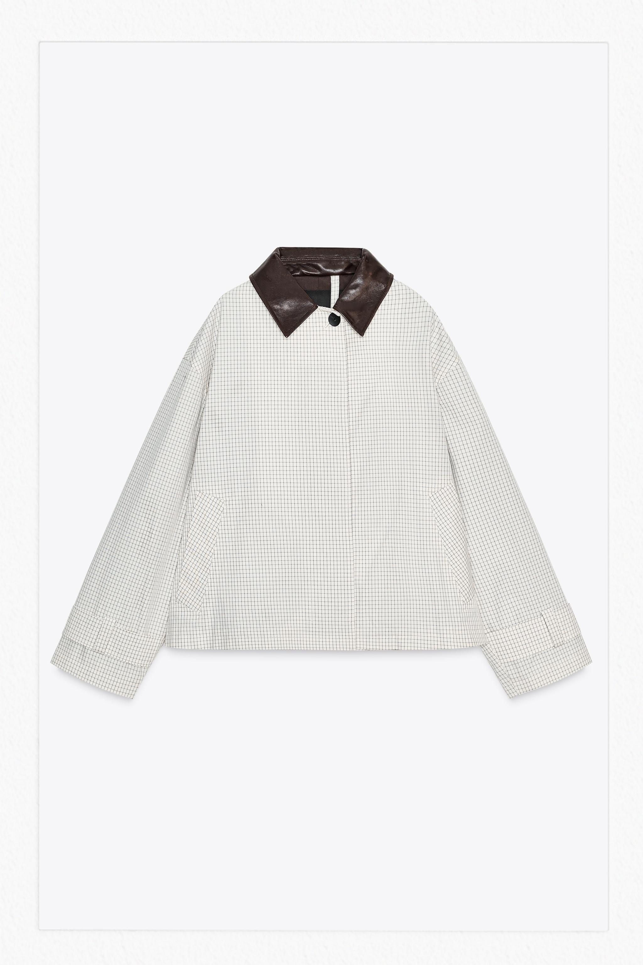 ZARA ホワイト ロングコート ウール混紡ダブルブレストコート ZW COLLECTION - ホワイト