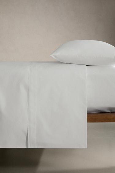 HOUSSE DE COUETTE PERCALE DE COTON TOUCHER SEC (500 FILS) - Blanc de Zara - Image 2