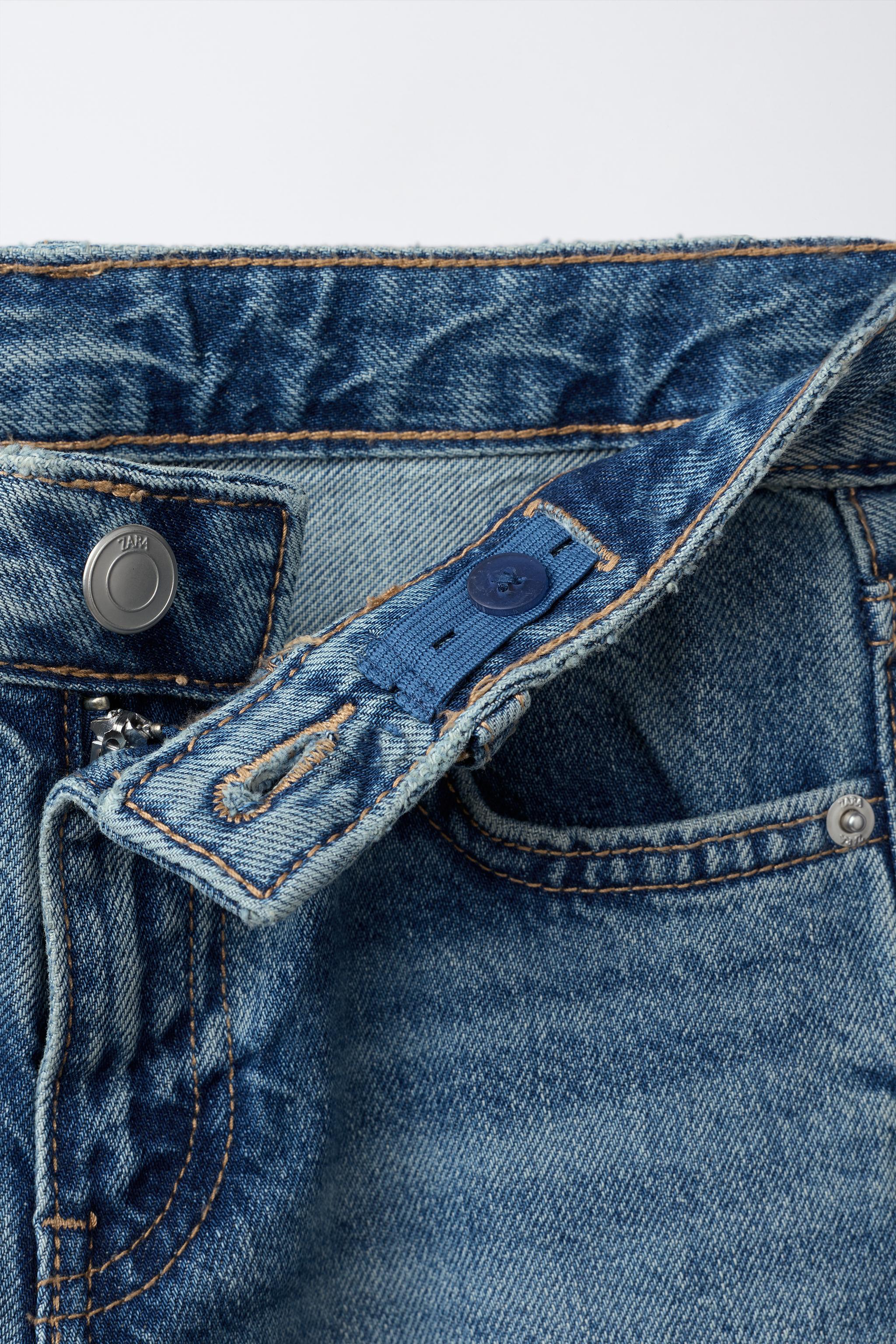 JEANS WIDE LEG STRASS ÉTOILES