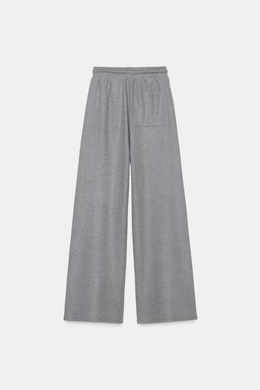 PANTALON DROIT CÔTELÉ SOFT - Gris moyen de Zara - Image 4