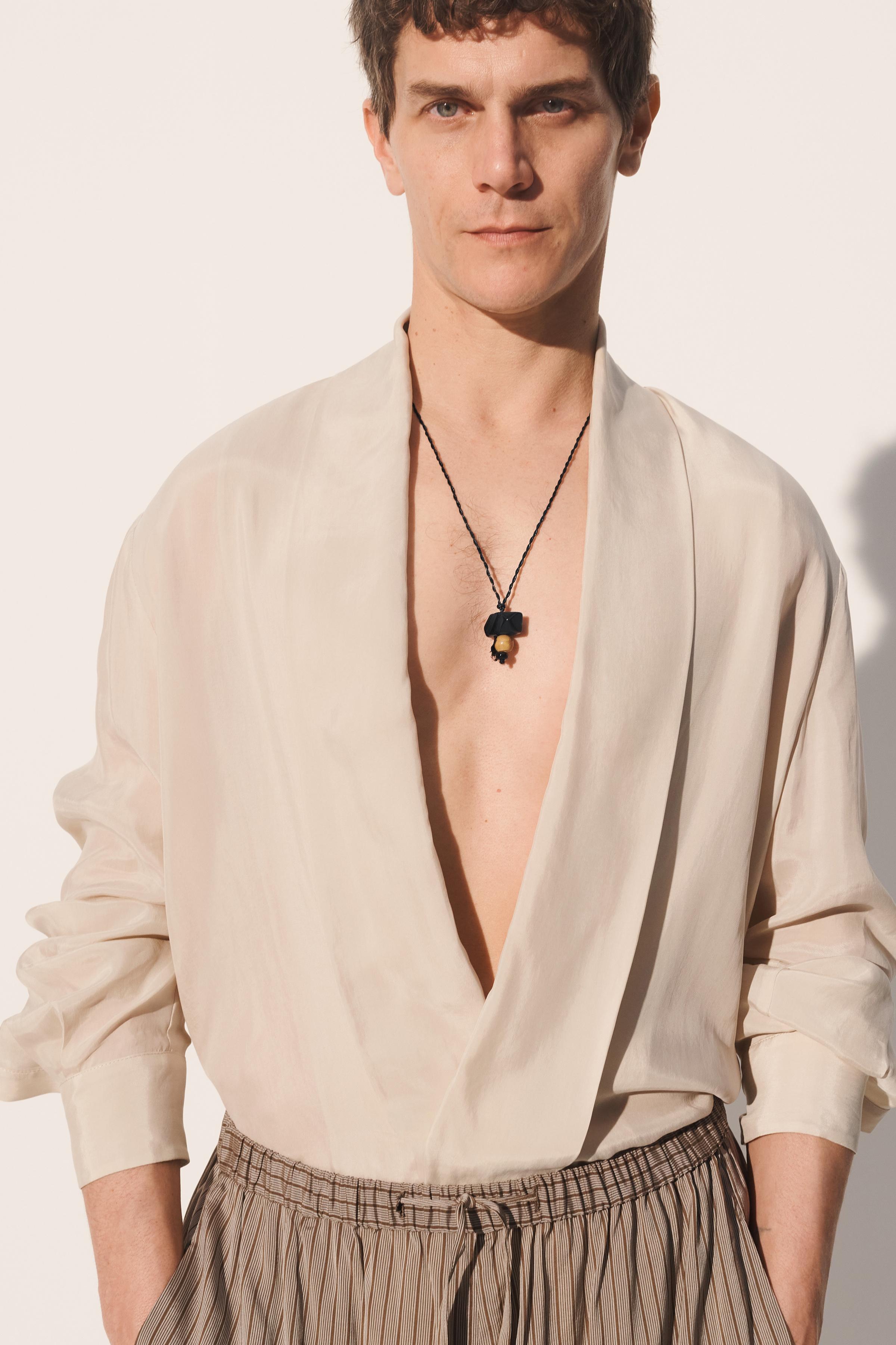 CHEMISE KIMONO 100 % CUPRO