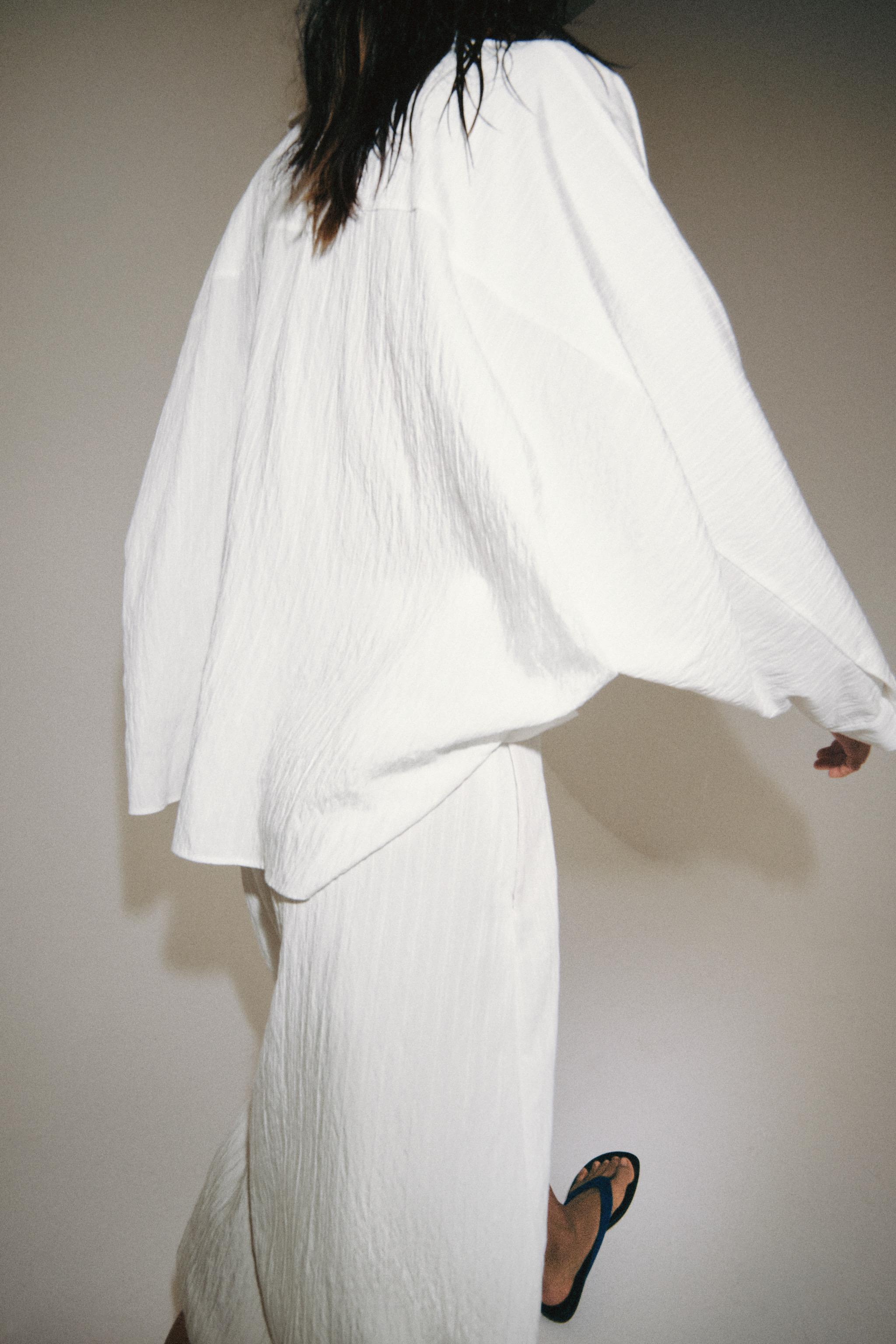 ZW COLLECTION OVERSIZED TEXTURED SHIRT