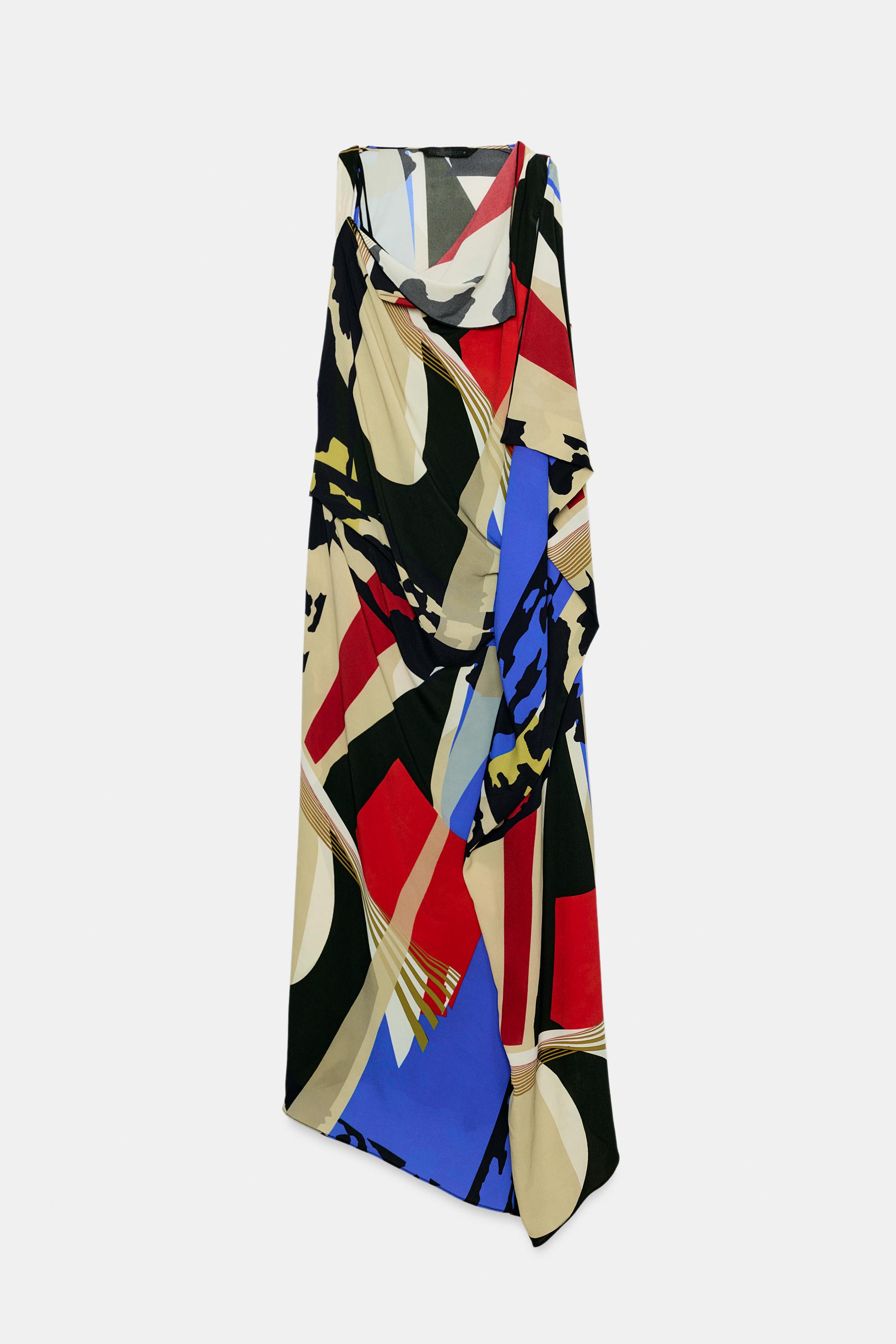 ZW COLLECTION PRINTED MIDI DRESS