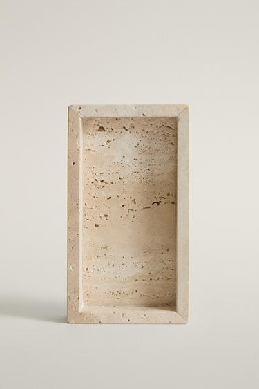 BEIGE MARBLE BATHROOM SOAP DISH — Beige 1